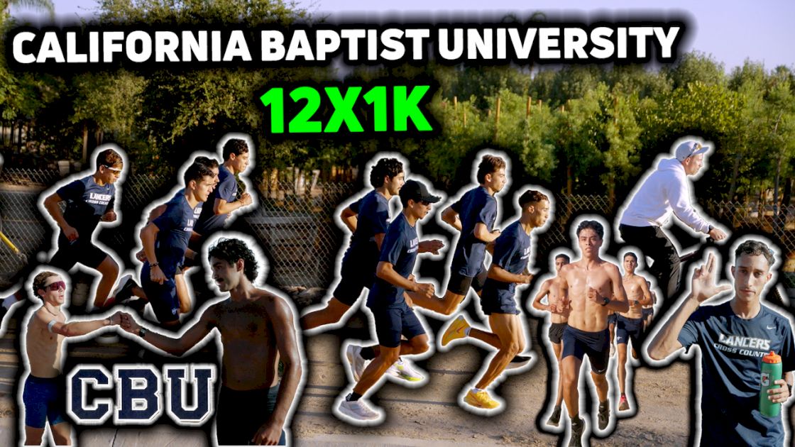 CBU Men's XC Team CRUSHES 12x1K | Workout Wednesday