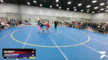 200 lbs Placement Matches (16 Team) - Mia Cienega, Washington vs Marlee Shorter, South Dakota Blue