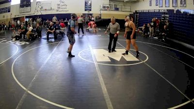 285 lbs Cons. Round 4 - Justin Anderson, Moshannon Valley Hs vs Kyle Suhrie, Mercer Area Hs