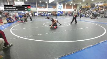 113 lbs Cons. Round 2 - Santiago Galvez, Agoura vs Max Martinez, Patriot