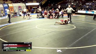 100 Class 2 lbs Cons. Round 2 - Kiara Sederburg, Rolla vs Aubrey Kempker, Capital City