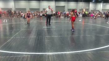 77-85 lbs Round 4 - Kinsley Jones**, The Storm Wrestling Center vs Aria **Shifflet, Legacy Dragons Wrestling