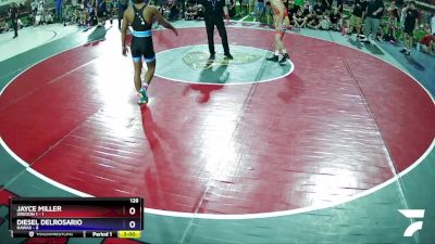 126 lbs Quarters & Wb (16 Team) - Jayce Miller, Oregon 1 vs Diesel DelRosario, Hawaii