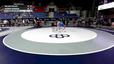 157 lbs Cons. Rd Of 64 - William Phillips, TN vs Andrew Peterson, CA