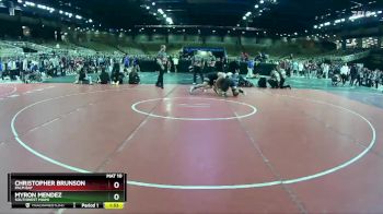 215 lbs Quarterfinal - Christopher Brunson, Palm Bay vs Myron Mendez, Southwest Miami