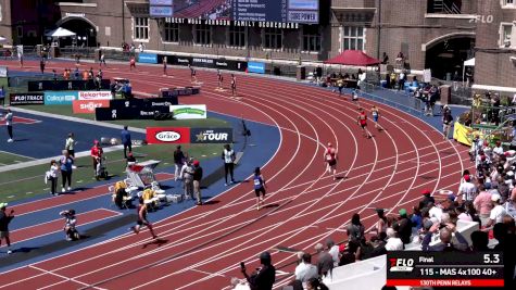Watch The Men's Masters 40+ 4x100 (Event 115) At 2026 Penn Relays