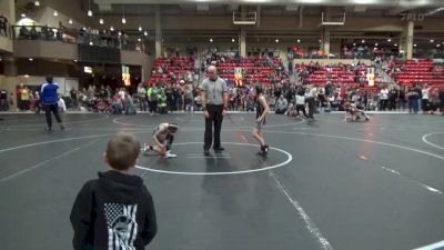 61 lbs Champ. Round 2 - Owen Spexarth, Brawlers vs Leighton Burns, Kansas Young Guns Wrestling Cl