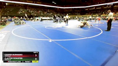 215 Class 2 lbs Champ. Round 1 - Cooper Burnsides, Savannah vs Clayton Schuster, Boonville