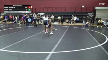 141 lbs Champ. Round 1 - Mikai Brinson, Unattached vs Cody Holt, Keiser University