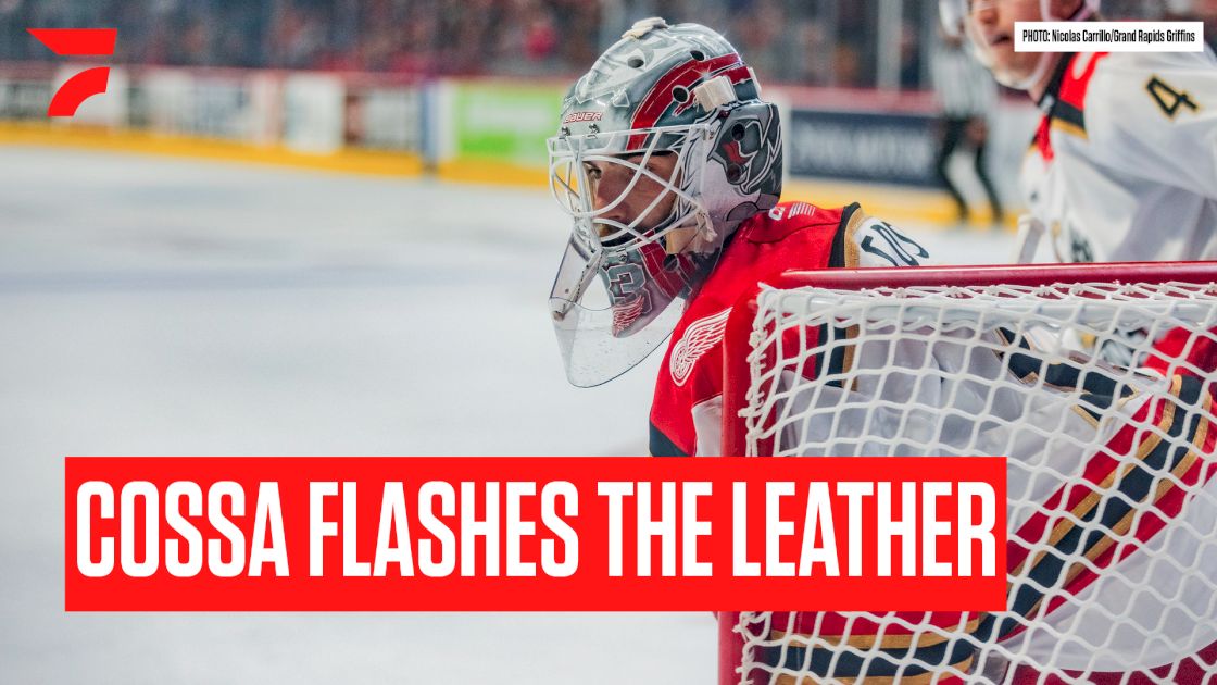 Red Wings Prospect Sebastian Cossa Makes Spectacular Save