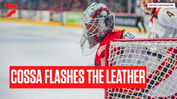 Detroit Red Wings Prospect Sebastian Cossa Makes Spectacular Glove Save Late In Game