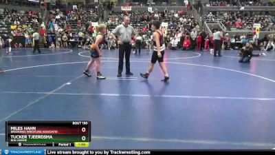 130 lbs Quarterfinal - Miles Hahn, Brookings Wrestling Associatio vs Tucker Tjeerdsma, Bon Homme