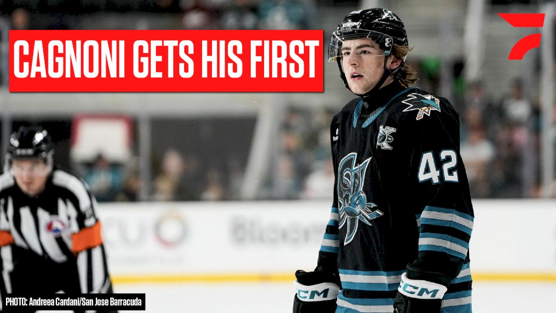 San Jose Sharks Prospect Luca Cagnoni Scores First Pro Goal