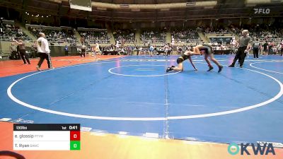 130 lbs Quarterfinal - Eathan Glossip, Perkins vs Tanner Ryan, Broken Arrow Wrestling Club