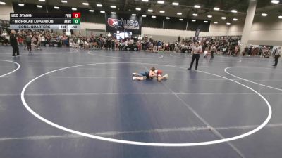 71 lbs Cons. Quarters - Leo Stang, Pursuit Wrestling Minnesota vs Nicholas Lupardus, All American Wrestling Club