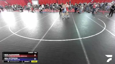 160 lbs 3rd Place Match - Nick Alexander, Wrightstown High School Wrestling vs Ben Peterson, LaCrosse Area Wrestlers