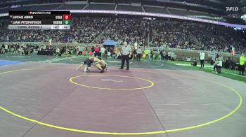 D1-138 lbs Cons. Round 2 - Lucas Abro, Utica HS vs Liam Fitzpatrick, Rockford HS