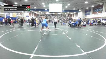 285 lbs Champ. Round 2 - Riley Haussler, Cleveland vs Hayden Sheridan, Fountain Valley