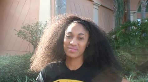 Queen Harrison wants a spa day but gives advice to Bowerman Finalists