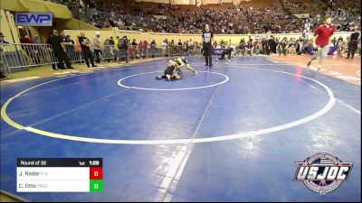 58 lbs Round Of 32 - Jacob Rader, F-5 Grappling vs Carson Otto, Predator Wrestling