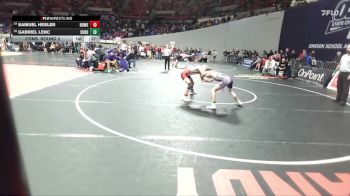 6A Boys 120 lbs Cons. Round 2 - Gabriel Lenc, Sunset Boys vs Samuel Hesler, North Medford Boys