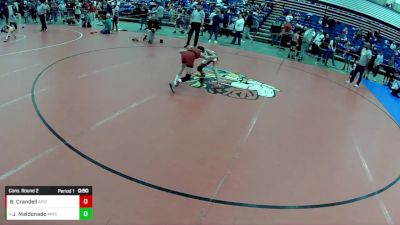 14U Boys - 80 lbs Cons. Round 2 - Brighton Crandell, Arizona vs Jeremiah Maldonado, Munster Wrestling Club