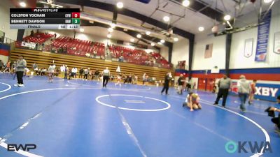 80 lbs Final - Colston Yocham, Coweta Tiger Wrestling vs Bennett Dawson, Raw Wrestling Club