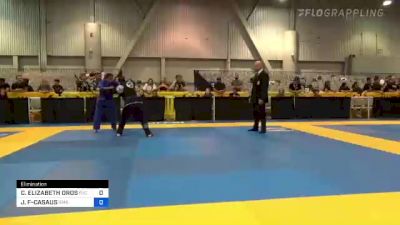CAROLYN ELIZABETH OROS vs JULIANA FLORES-CASAUS 2022 World Master IBJJF Jiu-Jitsu Championship