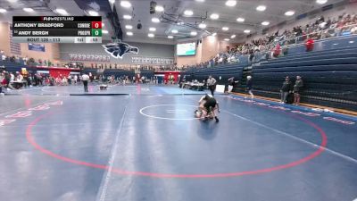 113 lbs Cons. Round 1 - Andy Bergh, Prosper vs Anthony Bradford, Conroe