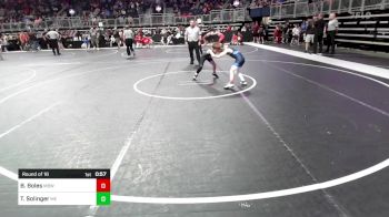 70 lbs Round Of 16 - Brady Boles, Mustang Bronco Wrestling Club vs Tobias Solinger, Moyer Elite