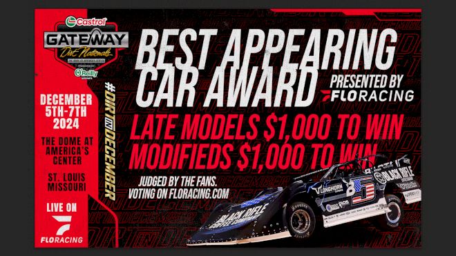 FloRacing, Gateway Dirt Nationals Team Up For Best Appearing Car Contest