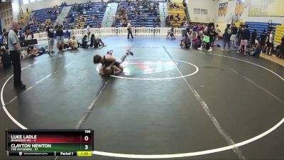 106 lbs Round 7 (8 Team) - Clayton Newton, The Outsiders vs Luke Ladle, Riverview WC