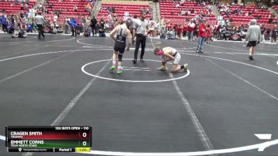 110 lbs Semifinal - Cragen Smith, Triumph vs Emmett Corns, TEAM NORTH STARS