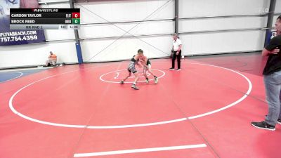95 lbs Rr Rnd 2 - Carson Taylor, Elite NJ MS Black vs Brock Reed, Ohio Valley Forge
