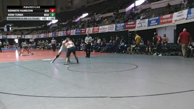 215 lbs Quarters & Wb (16 Team) - John Turek, McGuffey vs Kenneth Hamilton, Gloucester