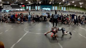 56 lbs Round 1 (10 Team) - Amazin Hall, Roundtree WA vs Nick Johnson, Full Circle