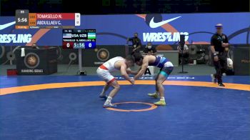 61 kg Match - Nathan Tomasello, USA vs Gulumjon Abdullaev, UZB