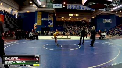 190 lbs Quarterfinal - Adam Waters, Faith Christian Academy vs Sepanta Ahanj-Elias, Bullis Prep