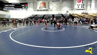 120 lbs Cons. Round 3 - Jamey Barber, Fort Ann Cardinals Wrestling Club vs Troyce Howe, Quaker Wrestling Club