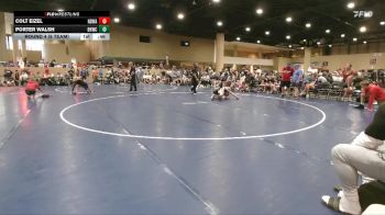 90 lbs Round 4 (6 Team) - Porter Walsh, BHWC/Florida Supreme Young Guns vs Colt Eizel, North Desoto Wrestling Academy