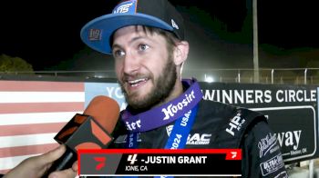 Justin Grant Reacts After Winning 9th Of Season In USAC Sprint Finale At Red Dirt