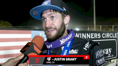 Justin Grant Reacts After Winning 9th Of Season In USAC Sprint Finale At Red Dirt