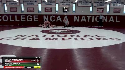 197 lbs Semifinal - Mishael Mauck, Sioux Falls vs Ethan Winkelman, Augsburg