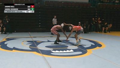 120 lbs Round Of 16 - Andre Hall, Chester vs Andru Johnson, Military Magnet