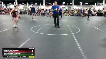 88 lbs Round 7 (8 Team) - Braden Boardman, Terps East Coast Elite vs Christian Stamis, Bitetto Trained