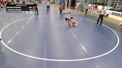 Junior Boys - 144 lbs Semis - Edward Sheeran, Vasky Bros\Pitman Wrestling Club vs Hunter Stevens, Sarbacker Wrestling Academy