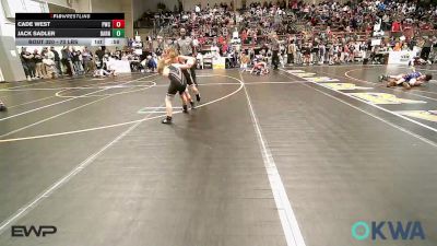 70 lbs Consi Of 4 - Cade West, Pawnee Wrestling Club vs Jack Sadler, Barnsdall Youth Wrestling