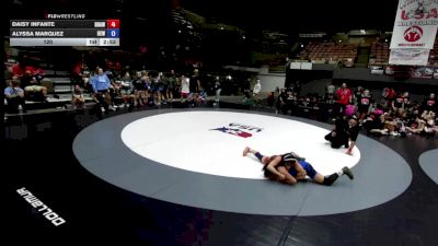 120 lbs Daisy Infante, BAWA-Bay Area Wrestling Association vs Alyssa Marquez, IEWA - Inland Empire Wrestling Association