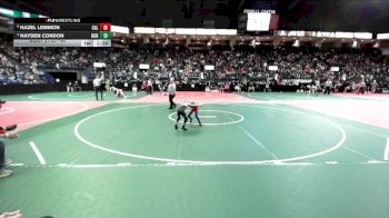 44 lbs Quarterfinal - Hayden Condon, DONA vs Hazel Lemmon, CAL3