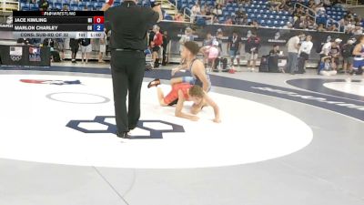 126 lbs Cons. Sub-rd Of 32 - Jace Kimling, Michigan vs Marlon Charley, Ohio